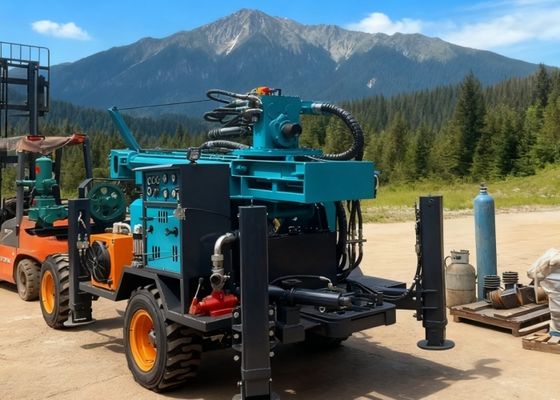 150 Meters Depth Pneumatic Drilling Rig with 7500Nm Rotation Torque and 12-Month Warranty for Water Borewell Drilling