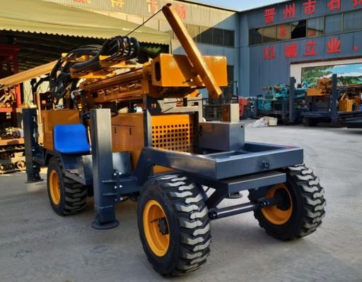 আফ্রিকা ST260 টায়ার টাইপ ড্রিল রিগ মল পাম্প / এয়ার কম্প্রেসার সহ