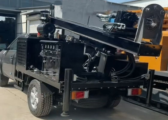 ফিল্ড অপারেশনের জন্য ডাবল পাওয়ার হেড ট্র্যাক্টর মাউন্টড ড্রিলিং মেশিন