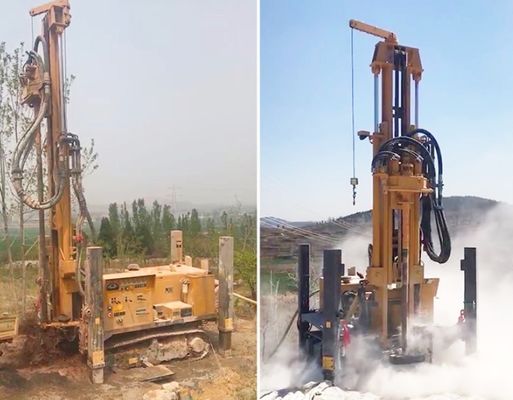 3.5mpa 350 মিটার গভীরতা বোরহোল ক্রোলার মাউন্ট ড্রিল রিগ
