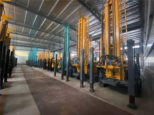 জল ওয়েল বোরহোল বায়ুসংক্রান্ত তুরপুন রিগ 350M পোর্টেবল