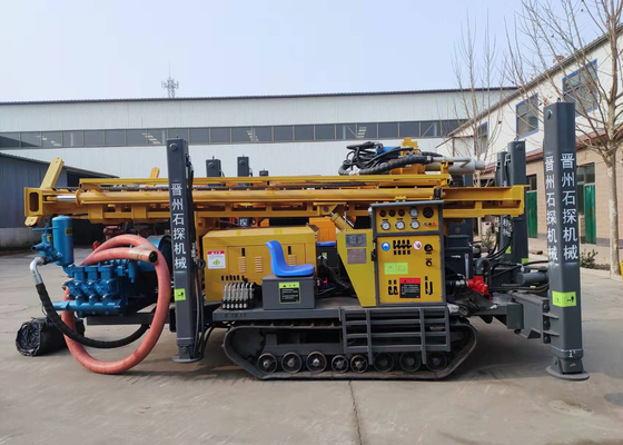 St350 ড্রিলযোগ্য 350m বায়ুসংক্রান্ত জলের কূপ ড্রিলিং বড় ইস্পাত ক্রলার