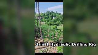 2-ইন-1 হাইড্রোলিক ড্রিলিং রিগ | জল কূপ তুরপুন এবং ভূতাত্ত্বিক কোর অনুসন্ধান
