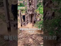 ST 180 বোরহোল গভীর জলের কূপ ড্রিলিং রিগ ইউচাই ইঞ্জিন রাবার ক্রলার মাউন্ট করা হয়েছে