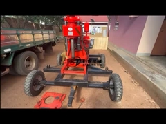 100-150 মিটার ওয়াটার ওয়েল ড্রিলিং রিগ মেশিন ওম পোর্টেবল হাইড্রোলিক বেধ ড্রিলিং