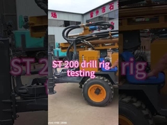 St200 নিউম্যাটিক ড্রিলিং রিগ টেকসই ডিটিএইচ রক ব্লাস্টিং গভীর জলের বোরহোল