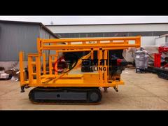 গভীরতা ২০০ মিটার মাটি পরীক্ষা ড্রিলিং মেশিন 22 এইচপি ডিজেল ইঞ্জিন সহ কোর ড্রিলিংয়ের জন্য