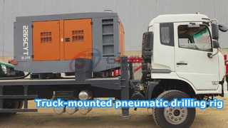 বড় যানবাহন-মাউন্ট করা বায়ুসংক্রান্ত ড্রিলিং রিগ